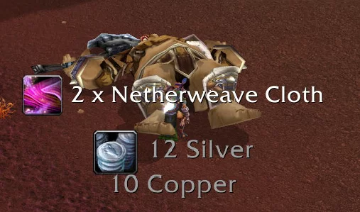 Scrolling Loot Text