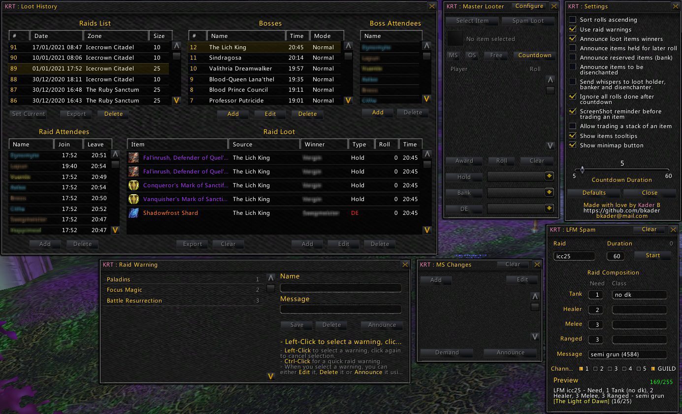 Kader Raid Tools