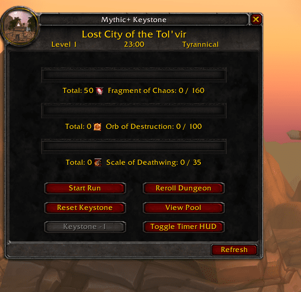 Proudmoore Mythic Plus UI