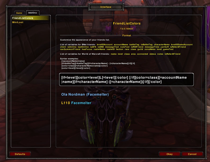 Addon Screenshot