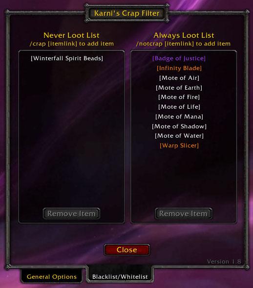 Addon Screenshot