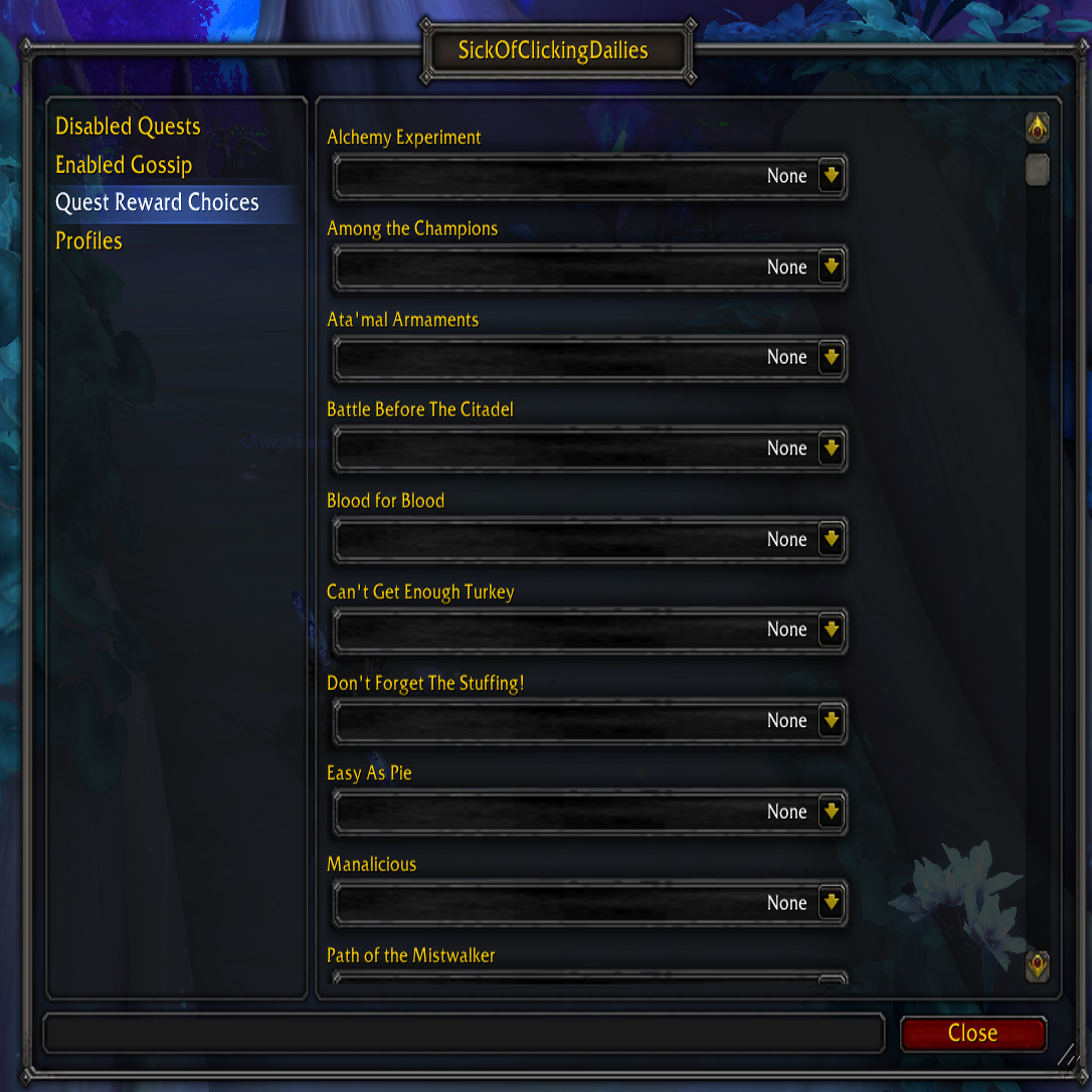 Sick Of Clicking Dailies