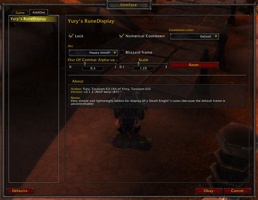 Yury’s RuneDisplay