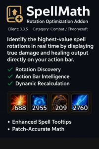SpellMath — Skill Rotation Optimization Addon addon image logo