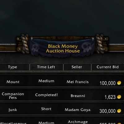 Black Money Auction House