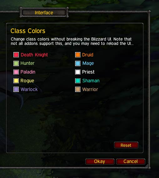 Class Colors