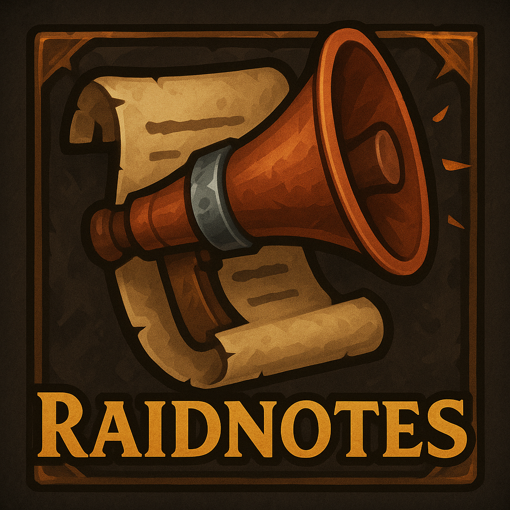 Raid Notes addon image logo