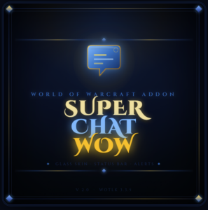 SuperChatWow addon image logo