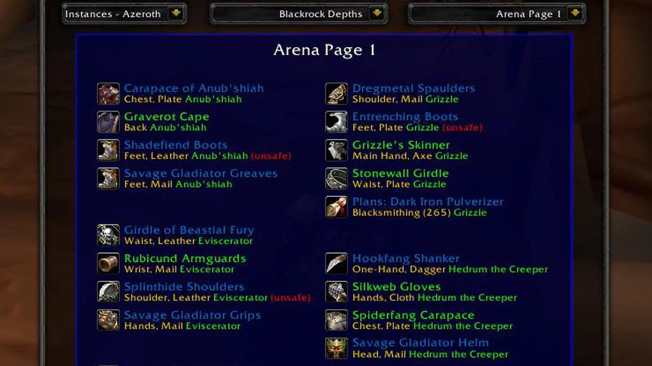 Atlas Loot Project Epoch