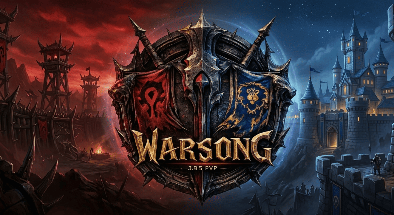 ⚔️ Warsong — WotLK 3.3.5a | PvP & Custom Content Banner